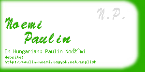 noemi paulin business card